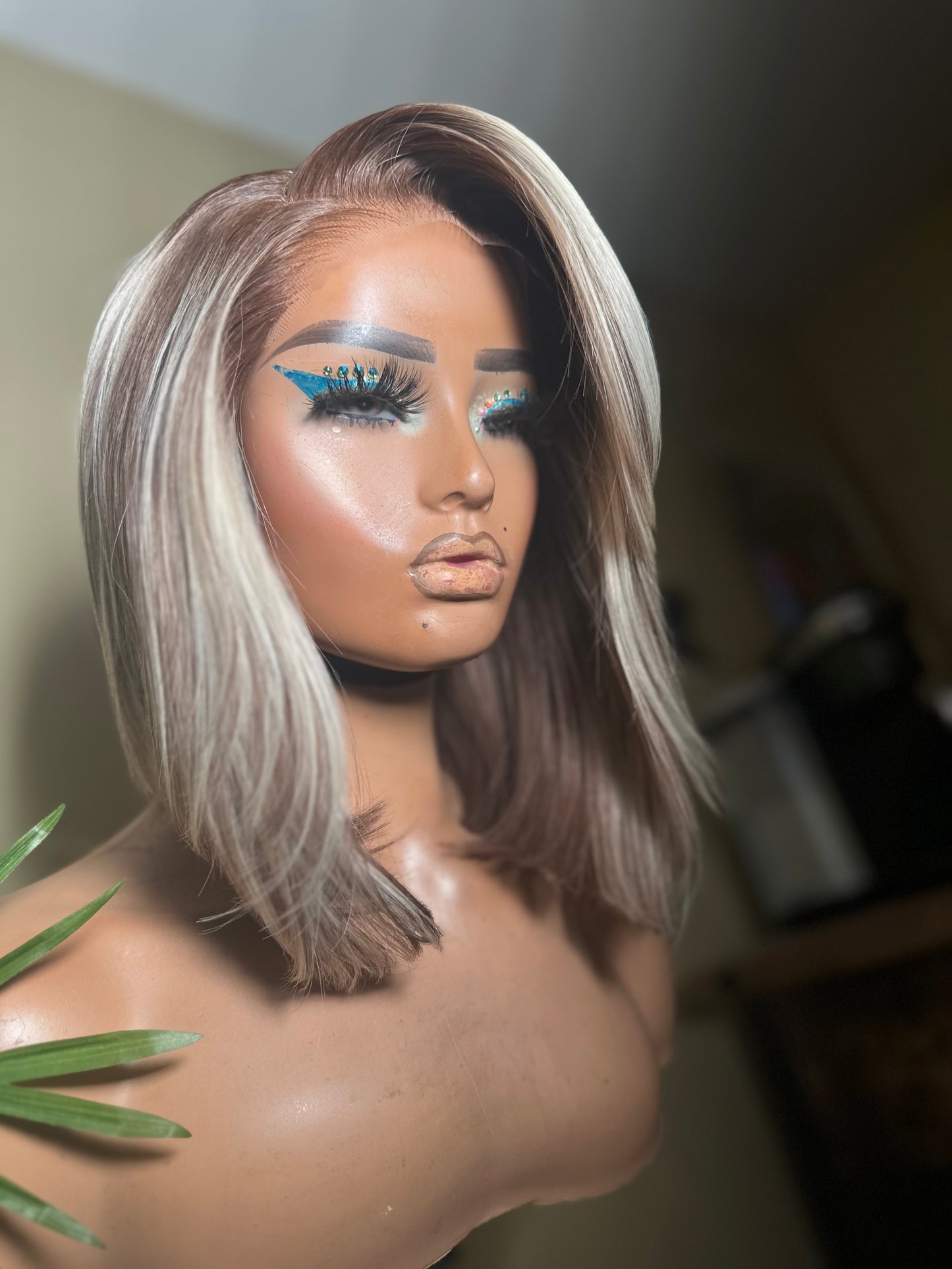 Brown/Blonde Highlighted Wig