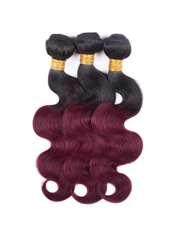 Dark Root Burgendy (1b/99J) Body Wave Bundle Deals