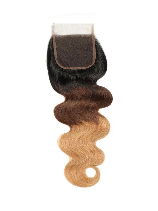 3-Tone Ombre Body Wave Closure