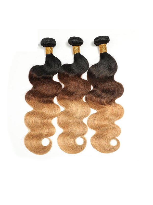 3-Tone Ombre Body Wave Bundle Deals