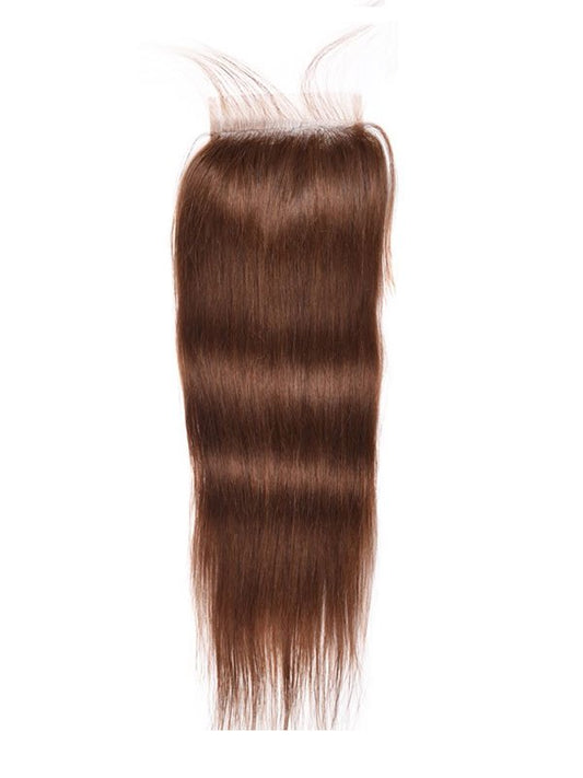 Chocolate Brown 4*4 Closure(7 TEXTURES AVAILABLE)