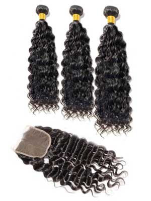 Brazilian Deep Wave (10A) Bundles + Closure