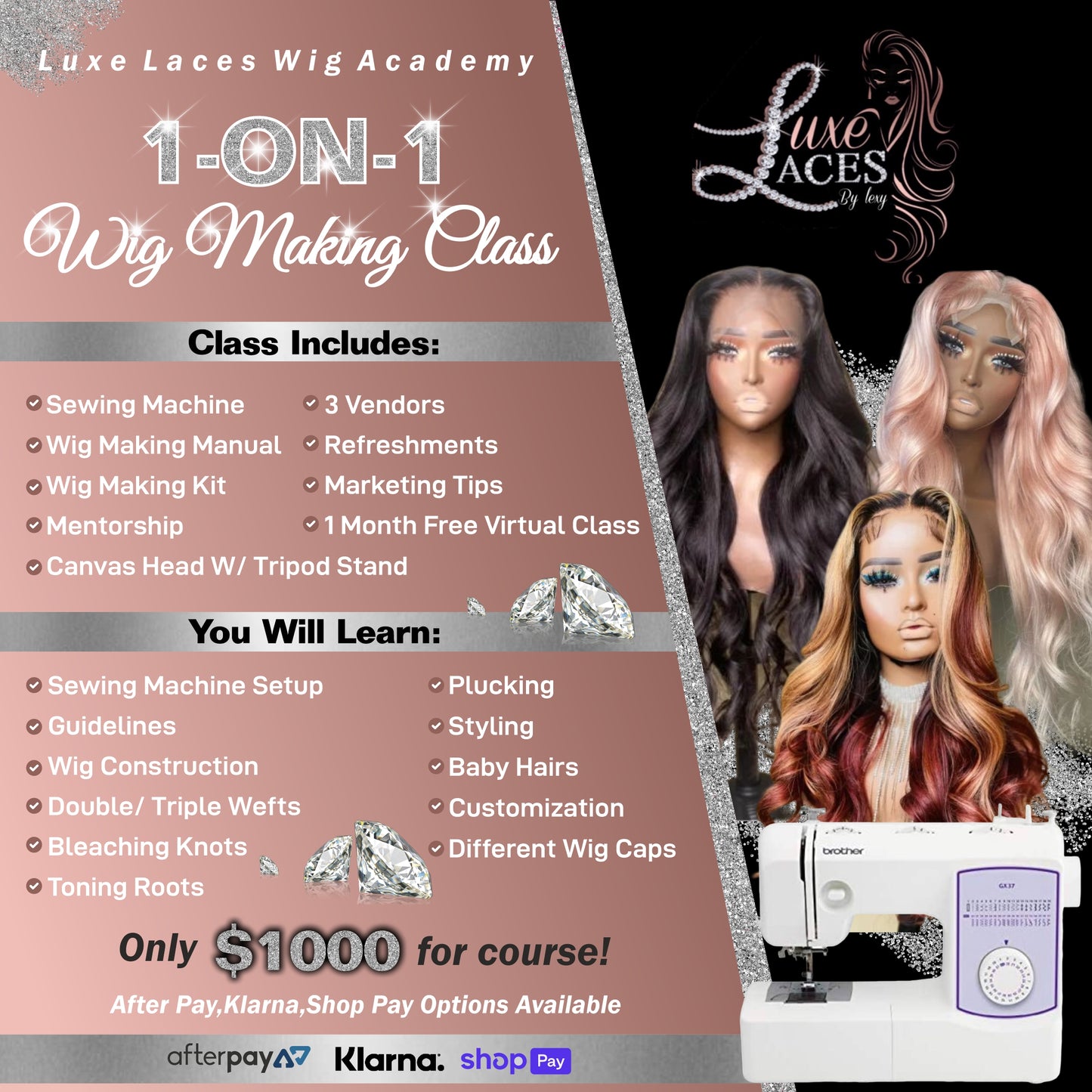 1-On-1 Wig Making Class